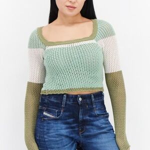 PULL & BEAR crochet sweater